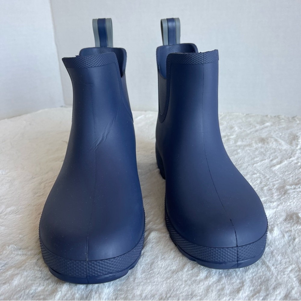 Women’s Chelsea Ankle Rain Boots Blue Navy Size 6 - Picture 4 of 13